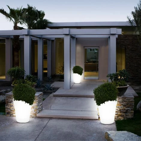 ETC-SHOP 2 X Lampe Solaire LED Pot à Fleurs Luminaire Extérieur Jardin Terrasse éclairage Décoration 5 ETC-SHOP 2 X Lampe Solaire LED Pot à Fleurs Luminaire Extérieur Jardin Terrasse éclairage Décoration – Image 3