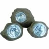 LUMI JARDIN Lot De 3 Rochers Solaires De Jardin à Poser Balisage LED Blanc ROCKY BROWN 14 Et 9cm 2 LUMI JARDIN Lot De 3 Rochers Solaires De Jardin à Poser Balisage LED Blanc ROCKY BROWN 14 Et 9cm -Luminaire solaire Soldes 2022 31496544 1