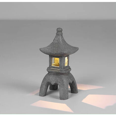 ETC-SHOP Décoration De Jardin Pagode Figurines De Lumière Solaire Lampes Solaires Pour Figurine De Décoration Extérieure, Optique En Pierre, 1x LED Blanc Chaud 3V, H 24 Cm 7 ETC-SHOP Décoration De Jardin Pagode Figurines De Lumière Solaire Lampes Solaires Pour Figurine De Décoration Extérieure, Optique En Pierre, 1x LED Blanc Chaud 3V, H 24 Cm – Image 5