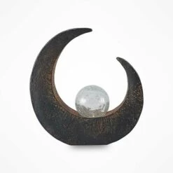 LINDBY Lampe Solaire 'Junah' - Gris Foncé, Transparent