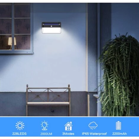 EUROPALAMP PROYECTOR SOLAR DETECTOR DE MOVIMIENTO 228 UDS. LED 2000 LÚMENES 4 EUROPALAMP PROYECTOR SOLAR DETECTOR DE MOVIMIENTO 228 UDS. LED 2000 LÚMENES – Image 2