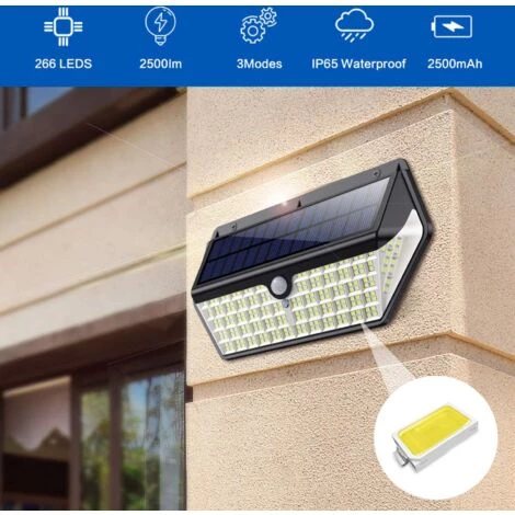 EUROPALAMP PROJECTEUR SOLAIRE DÉTECTEUR DE MOUVEMENT 266 PCS LED 2500 LUMENS 4 EUROPALAMP PROJECTEUR SOLAIRE DÉTECTEUR DE MOUVEMENT 266 PCS LED 2500 LUMENS – Image 2