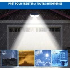 EUROPALAMP LOTE DE 6 PROYECTORES SOLARES DETECTOR DE MOVIMIENTO 266 UDS. LED 2500 LÚMENES -Luminaire solaire Soldes 2022 32340094 3