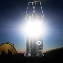 AIDUCHO Lanterne De Camping à LED Solaire Et Lampe De Poche USB Pour Extérieur, Adaptée Pour Les Urgences, Les Tempêtes, Les Pannes, Les Lanternes Extérieures Portatives -Luminaire solaire Soldes 2022 32356126 5