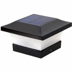 Kueatily Poteau Solaire Lampes Solaires, Poteau Solaire Poteau Solaire Lampe Pilier Solaire Lampe Colonne Extérieure étanche Lampe Solaire LED Pour Poteaux En Bois, Terrasse, Patio, Cl?ture