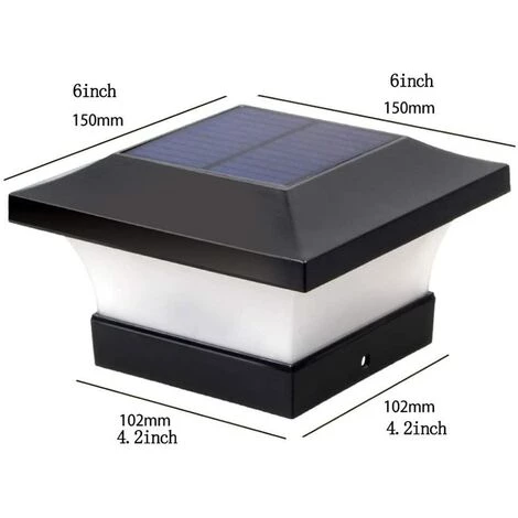 Kueatily Poteau Solaire Lampes Solaires, Poteau Solaire Poteau Solaire Lampe Pilier Solaire Lampe Colonne Extérieure étanche Lampe Solaire LED Pour Poteaux En Bois, Terrasse, Patio, Cl?ture 5 Kueatily Poteau Solaire Lampes Solaires, Poteau Solaire Poteau Solaire Lampe Pilier Solaire Lampe Colonne Extérieure étanche Lampe Solaire LED Pour Poteaux En Bois, Terrasse, Patio, Cl?ture – Image 3
