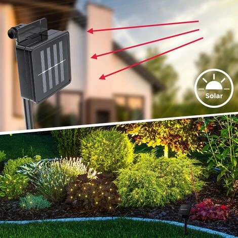 B.K.Licht Set De 2 Bandes LED Pour L'extérieur I 2x 12 M I 8 Modes D'éclairage I IP44 I 2x120 LEDs I Blanc Chaud I Détecteur De Crépuscule 4 B.K.Licht Set De 2 Bandes LED Pour L'extérieur I 2x 12 M I 8 Modes D'éclairage I IP44 I 2x120 LEDs I Blanc Chaud I Détecteur De Crépuscule – Image 2