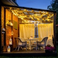 B.K.Licht Set De 2 Bandes LED Pour L'extérieur I 2x 12 M I 8 Modes D'éclairage I IP44 I 2x120 LEDs I Blanc Chaud I Détecteur De Crépuscule 9 B.K.Licht Set De 2 Bandes LED Pour L'extérieur I 2x 12 M I 8 Modes D'éclairage I IP44 I 2x120 LEDs I Blanc Chaud I Détecteur De Crépuscule -Luminaire solaire Soldes 2022 32683810 3