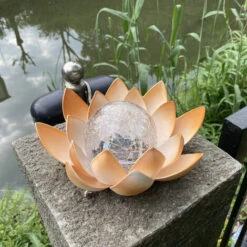 BETTERLIFE Lampe Solaire Fleur De Lotus - Fleur LED Lumineuse Par Énergie Solaire - Décoration Écologique Pour Jardin -Luminaire solaire Soldes 2022 32685474 3