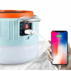 PERLE RARE Ampoules Solaires Rechargeables à LED D'extérieur Lampes à économie D'énergie Camping Blackout Stands éclairage De Marché Nocturne -Luminaire solaire Soldes 2022 33440551 3