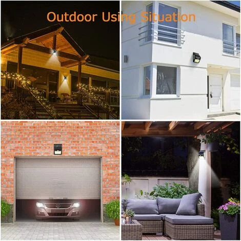 Lampes Solaires LITZEE Pour Extérieur Avec Détecteur De Mouvement, ,haute Qualité 100LED-1000Lumen? Lumière Solaire Extérieure 1200mAh Applique Murale étanche Solaire Led Détecteur De Mouvement Solaire Extérieur Lumière Solaire Pour Jardin-4 Pièces 6 Lampes Solaires LITZEE Pour Extérieur Avec Détecteur De Mouvement, ,haute Qualité 100LED-1000Lumen? Lumière Solaire Extérieure 1200mAh Applique Murale étanche Solaire Led Détecteur De Mouvement Solaire Extérieur Lumière Solaire Pour Jardin-4 Pièces – Image 4