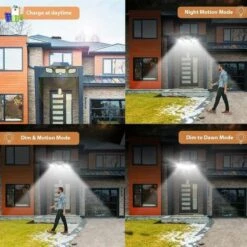 BETTERLIFE Lampe Solaire Extérieur,(pack De 2) 74 LED, étanche IP65, éclairage Grand Angle 360 ​​°, Lumière Solaire Avec Détecteur De Mouvement, Pour Jardin, Entrée -Luminaire solaire Soldes 2022 34116447 3