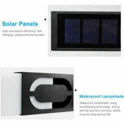 ASUPERMALL Lumiere Solaire De Numero De Maison, Lumiere De Numero De Maison Led, Applique Murale Solaire De Controle De La Lumiere, Numero 1 -Luminaire solaire Soldes 2022 34205166 5