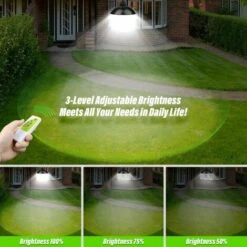 BRIDAY Lumières Extérieures Intérieures, 12 LED (équivalent à Une Luminosité Incandescente De 50 W) Lampe Suspendue Solaire à Télécommande étanche Pour Gazebo, Jardin, Garage, Cour, Patio, Pelouse, Balcon -Luminaire solaire Soldes 2022 35561182 4