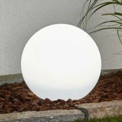 LAMPENWELT LED Lampe Solaire 'Lago' - Blanc -Luminaire solaire Soldes 2022 3560582 2