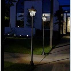 Lanterne Solaire LED Noire Blanc Chaud 10 Lm CASABLANCA LUXFORM -Luminaire solaire Soldes 2022 35822352 2