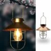 DONTODENT Lanterne Solaire à Suspendre Avec Crochet, Lampe Solaire LED Vintage Avec Blanc Chaud, Cage En Acier, étanche, Pour Jardin, Cour, Patio, Clôture, Décoration – Bronze -Luminaire solaire Soldes 2022 35837309 1