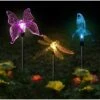 BARES Lot De 3 Lampes Solaires De Jardin En Forme De Papillon, Colibri, Libellule, LED à énergie Solaire, Multicolore -Luminaire solaire Soldes 2022 36823263 1