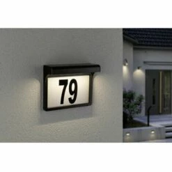 Eclairage Solaire Pour Numéro De Maison Paulmann 95388 LED Intégrée N/A Puissance: 0.05 W Blanc Chaud N/A -Luminaire solaire Soldes 2022 36842507 2