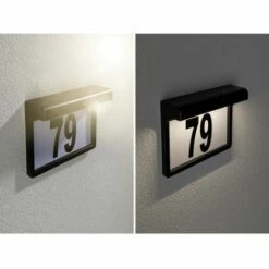 Eclairage Solaire Pour Numéro De Maison Paulmann 95388 LED Intégrée N/A Puissance: 0.05 W Blanc Chaud N/A -Luminaire solaire Soldes 2022 36842507 3