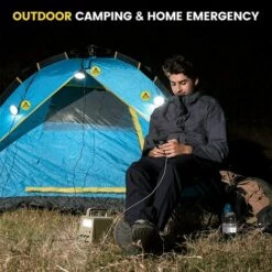 HIGHSAM Solaire Lampes 3 Ampoules LED Kits De Générateur D'énergie Solaire Portable - 13000mAh/42Wh -Luminaire solaire Soldes 2022 36860787 3