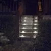 BRIDAY Lumières à énergie Solaire Pour Marches D'escaliers, Clôtures, Chemin, Lampe à LED, Extérieur étanche, Lumière Blanche, Paquet De 6 -Luminaire solaire Soldes 2022 37005387 1