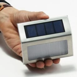 BRIDAY Lumières à énergie Solaire Pour Marches D'escaliers, Clôtures, Chemin, Lampe à LED, Extérieur étanche, Lumière Blanche, Paquet De 6 -Luminaire solaire Soldes 2022 37005387 3