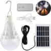 Kueatily Solaire Alimenté Ampoule Led, 12W Lampe Urgence Solaire Rechargeable Avec Télécommande Pour Extérieur, Randonnée, Camping, Tente De Pêche -Luminaire solaire Soldes 2022 37231383 1