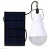 TRIOMPHE Solaire Alimenté Ampoule Led Portable USB Charge Lantern Lampe Spotlight Intérieur Bureau Cuisine Lecture Avec Panneau Solaire Pour Randonnée En Plein Air Camping Tente Pêche Éclairage -Luminaire solaire Soldes 2022 37785014 1