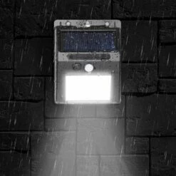 OVIALA Lot De 4 Appliques Solaire Led Mural Plastique Noir - Noir -Luminaire solaire Soldes 2022 38235977 4