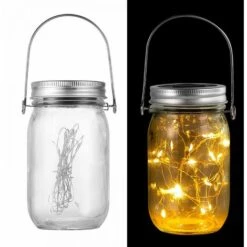 OVIALA Lot 6 Lanternes Solaire à Suspendre En Verre Blanc - Transparent -Luminaire solaire Soldes 2022 38235987 4