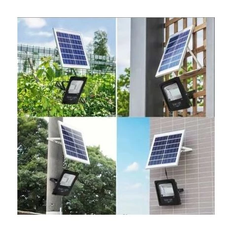 SILAMP Projecteur Solaire LED 400W IP65 Dimmable (Panneau Solaire + Télécommande Inclus) - Blanc Froid 6000K - 8000K 5 SILAMP Projecteur Solaire LED 400W IP65 Dimmable (Panneau Solaire + Télécommande Inclus) - Blanc Froid 6000K - 8000K – Image 3