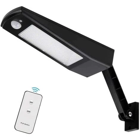 BEARSU Lumière Solaire 48 LED 4500mAh 900lm IP65 Lampe De Extérieure étanche Noir Avec Support Réglable Et Télécommande,120° Lumières De Détecteur De Mouvement Extérieur Pour Jardin - Lumière Blanche 3 BEARSU Lumière Solaire 48 LED 4500mAh 900lm IP65 Lampe De Extérieure étanche Noir Avec Support Réglable Et Télécommande,120° Lumières De Détecteur De Mouvement Extérieur Pour Jardin - Lumière Blanche