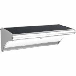 Applique Solaire Avec Détecteur De Mouvement IP65 (900Lm 4000K A++) Gris - Voltman