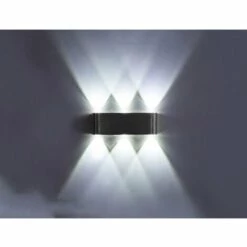 ZHUOXUAN Lightess Applique Murale LED 6W Intérieur Lampe Murale Moderne Carré Up Down En Aluminium Eclairage Lumière Pour Chambre A Coucher Bureau Lit Couloir Salon Hôtel Bar Escalier Blanc Froid