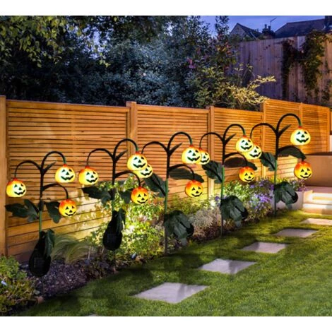 BETTERLIFE Lampe Citrouille - Lampe Solaire LED - Lampe Solaire De Jardin - Lampe De Jardin - Décoration D'Halloween - Figurine De Jardin - Sculptures Pour Extérieur Balcon Et Terrasse 4 BETTERLIFE Lampe Citrouille - Lampe Solaire LED - Lampe Solaire De Jardin - Lampe De Jardin - Décoration D'Halloween - Figurine De Jardin - Sculptures Pour Extérieur Balcon Et Terrasse – Image 2