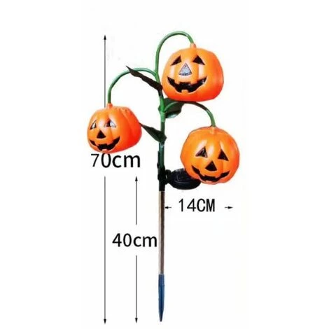 BETTERLIFE Lampe Citrouille - Lampe Solaire LED - Lampe Solaire De Jardin - Lampe De Jardin - Décoration D'Halloween - Figurine De Jardin - Sculptures Pour Extérieur Balcon Et Terrasse 6 BETTERLIFE Lampe Citrouille - Lampe Solaire LED - Lampe Solaire De Jardin - Lampe De Jardin - Décoration D'Halloween - Figurine De Jardin - Sculptures Pour Extérieur Balcon Et Terrasse – Image 4
