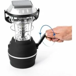 BARES Lanterne Solaire, Dynamo à Manivelle à 5 Modes, éclairage D'urgence Rechargeable Pour Lanterne De Camping 36 LED, Lanterne à LED Ultra Lumineuse - Charge De Voiture - Équipement De Camping Pour Les Randonnées D'urgence Pannes D'ouragan -Luminaire solaire Soldes 2022 40102995 5