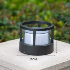 AIDUCHO Pelouse Européenne Cylindrique Lampe Sur Pied, Jardin Extérieur Colonne Lumineuse Paysage étanche Cour Pont Patio Pier Chemin Pilier Lumière Villa Pathway LED Grassland étage Lumières Clôture Pil S -Luminaire solaire Soldes 2022 40916615 5