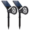 DONTODENT Pack De 2 Spots Solaires Extérieur étanches - 4 LEDs-RGB -Luminaire solaire Soldes 2022 42428710 1