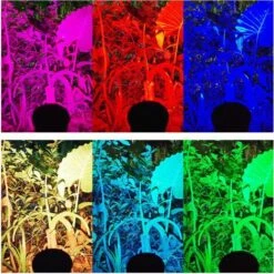 DONTODENT Pack De 2 Spots Solaires Extérieur étanches - 4 LEDs-RGB -Luminaire solaire Soldes 2022 42428710 5