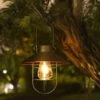 Lanterne Solaire à Suspendre Avec Crochet, Lampe Solaire LED Vintage Avec Blanc Chaud, Cage En Acier, étanche, Pour Jardin, Cour, Patio, Clôture, Décoration – Bronze GrooFoo -Luminaire solaire Soldes 2022 43232564 1