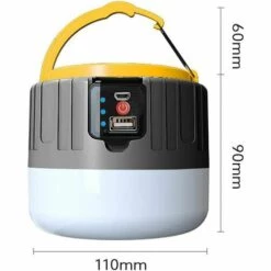 TANABATA Lanterne Portative Lampe Camping Solaire, 800 Lumens, Lanterne De Camping Rechargeable Avec Télécommande, Charge Solaire, 3 Modes D'éclairage, Lumière Solaire Extérieure LED Ultra Lumineuse -Luminaire solaire Soldes 2022 43313740 3