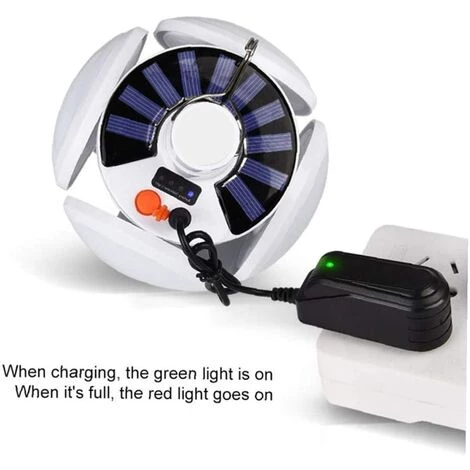 ABCRITAL Ampoule Folding Solaire Lumière Blanche De Charge Led Camping 300W Usb Rechargeable D'Urgence Étanche Jardin Lampe Lumineux Éclairage 7 ABCRITAL Ampoule Folding Solaire Lumière Blanche De Charge Led Camping 300W Usb Rechargeable D'Urgence Étanche Jardin Lampe Lumineux Éclairage – Image 5