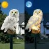 DEVENIRRICHE Hibou Solaire Lumières Jardin Extérieur - Lampe De Pelouse Hibou LED étanche - Lumière Créative De Paysage De Nuit Pour Patio, Cour, Décoration De Fête -Luminaire solaire Soldes 2022 46716773 1
