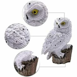 DEVENIRRICHE Hibou Solaire Lumières Jardin Extérieur - Lampe De Pelouse Hibou LED étanche - Lumière Créative De Paysage De Nuit Pour Patio, Cour, Décoration De Fête -Luminaire solaire Soldes 2022 46716773 5