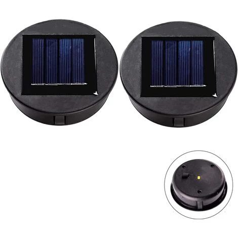DEVENIRRICHE 2 Pièces Haut De Remplacement Lumière Solaire Pour Lantern Panneau Solaire Couvercle De Lumière Avec Une Ampoule LED,Lanterne Solaire Bricolage Pour Décor De Jardin Extérieur 3 DEVENIRRICHE 2 Pièces Haut De Remplacement Lumière Solaire Pour Lantern Panneau Solaire Couvercle De Lumière Avec Une Ampoule LED,Lanterne Solaire Bricolage Pour Décor De Jardin Extérieur