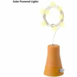 SUPERMARKET Lot De 6 Guirlandes Lumineuses LED Solaire Bouchon De La Bouteille 1m 10 LEDs Fil De Cuivre Lumière Décorative Pour DIY Bouteille/Bar/Guinguette/Chambre/Mariage/Noël/Fête - Blanc Chaud，Superma -Luminaire solaire Soldes 2022 47034877 3