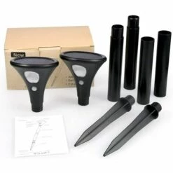 Lumières De Voie, Lumières Solaires De Jardin éclairage Extérieur De Paysage Lampe Solaire De Piquet Marche/arrêt Automatique Pour Cour, Porche, Allée, Patio, Chemin,HANBING -Luminaire solaire Soldes 2022 47161225 2