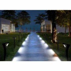 Lumières De Voie, Lumières Solaires De Jardin éclairage Extérieur De Paysage Lampe Solaire De Piquet Marche/arrêt Automatique Pour Cour, Porche, Allée, Patio, Chemin,HANBING -Luminaire solaire Soldes 2022 47161225 3